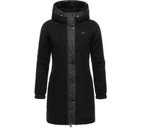 Outdoorjacke RAGWEAR "Cousy", Damen, Gr. XXXL(46), schwarz, Obermaterial: 100% Polyester; Innenfutter: 100% Polyester, figurumspielend ca. Mitte Oberschenkel, hoch geschlossener Ausschnitt, Ärmel ohne