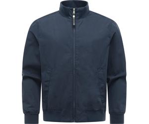 Outdoorjacke RAGWEAR "Crusien YOUMODO", Herren, Gr. S (48), blau (navy), Obermaterial: 65% Baumwolle, 35% Polyester. Innenfutter: 100% Baumwolle. Ärmelfutter: 100% Polyester, Basic, gerade hüftbedecke