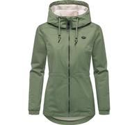 Outdoorjacke RAGWEAR "Dankka Tech", Damen, Gr. M (38), olivgrün, Obermaterial: 100% Polyester; Innenfutter: 100% Polyester, figurumspielend hüftbedeckend, Ärmel ohne Ärmelschlitz elastischer Bund mit 