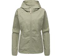 Outdoorjacke RAGWEAR "Dizzea Vintage YOUMODO", Damen, Gr. XS (34), beige (olivgrün), Obermaterial: 100% Baumwolle. Innenfutter: 100% Polyester, figurumspielend hüftbedeckend, hoch geschlossener Aussch