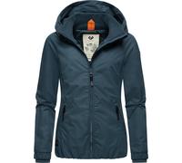 Outdoorjacke RAGWEAR "Dizzie", Damen, Gr. M (38), blau (hellpetrol), Außenmaterial: 100% Polyester; Innenfutter: 100% Polyester, regular fit hüftbedeckend, Ärmel ohne Ärmelschlitz Rippstrickbündchen,