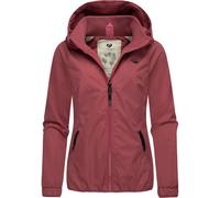 Ragwear Damen wasserdichte Übergangsjacke leichte Jacke kurz mit Kapuze Dizzie Intl Rose23 Gr. S