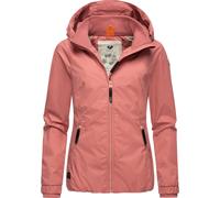 Ragwear Damen wasserdichte Übergangsjacke leichte Jacke kurz mit Kapuze Dizzie Intl Old Pink24 Gr. XS