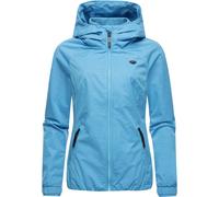 Ragwear wasserdichte Damen Übergangsjacke leichte Kurze Funktionsjacke mit Kapuze Dizzie Tech YOUMODO Sky Blue Gr. XXL