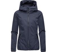 Outdoorjacke RAGWEAR "Dizzie Tech" Gr. XXXL (46), blau (navy) Damen Jacken Outdoorjacken Wasserdichte Übergangsjacke mit großer Kapuze (41092424-XXXL)