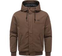Outdoorjacke RAGWEAR "Docksid Y", Herren, Gr. L (52), braun (schwarz braun), Obermaterial: 65% Polyester, 35% Viskose. Innenfutter: 100% Polyester. Wattierung: 100% Polyester, Basic, gerade hüftlang, 