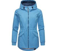 Outdoorjacke RAGWEAR "Dowey Tech", Damen, Gr. XS (34), blau (hellblau), Außenmaterial: 100% Polyester; Innenfutter: 100% Polyester, tailliert hüftbedeckend, hoch geschlossener Ausschnitt, Ärmel ohne Ä