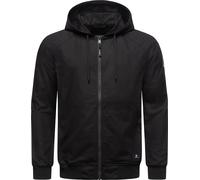 Outdoorjacke RAGWEAR "Garoo", Herren, Gr. XXL (56), schwarz, Material: 100% Baumwolle, Basic, bequem hüftbedeckend, hoch geschlossener Ausschnitt, Langarm Ärmel ohne Ärmelschlitz Bündchen, Jacken, Sty