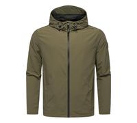 Ragwear Herren leichte Übergangsjacke Kurze Sommerjacke mit Kapuze und wasserdichtem Reißverschluss Lewie YOUMODO Dark Olive Gr. L