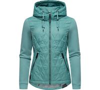 Outdoorjacke RAGWEAR "Lucinda", Damen, Gr. 4XL (48), blau (water), Obermaterial: 100% Polyester. Obermaterial Ärmel: 100% Baumwolle. Futter: 100% Polyester. Wattierung: 100% Polyester, figurbetont hüf