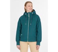 Outdoorjacke RAGWEAR "LUMIE WARM", Damen, Gr. M, ocean grün, Web, Obermaterial: 65% Polyester, 35% Baumwolle, unifarben, hüftlang, elastischer Bund, Jacken Outdoorjacke, Reißverschluss mit Kinnschutz,