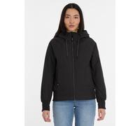 Outdoorjacke RAGWEAR "LUMIE WARM", Damen, Gr. XL, schwarz, Web, Obermaterial: 65% Polyester, 35% Baumwolle, unifarben, hüftlang, elastischer Bund, Jacken Outdoorjacke, Reißverschluss mit Kinnschutz, K