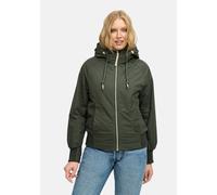 Outdoorjacke RAGWEAR "Lumie YOUMODO", Damen, Gr. XS (34), grün (olivgrün), Obermaterial: 65% Polyester, 35% Baumwolle. Innenfutter: 100% Polyester. Wattierung: 100% Polyester, lässig geschnitten hüftl