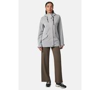 Outdoorjacke RAGWEAR "Meast Rainy", Damen, Gr. S (36), grau (hellgrau), Obermaterial: 100% Polyester; Beschichtung: 100% Polyurethan; Innenfutter: 100% Polyester, figurumspielend Po-bedeckend, hoch ge