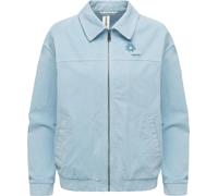 Outdoorjacke RAGWEAR "Melvene Cordy", Damen, Gr. XL (42), blau (hellblau), Cord, Obermaterial: 98% Baumwolle, 2% Elasthan. Innenfutter: 65% Polyester, 35% Baumwolle, lässig geschnitten hüftlang, ohne