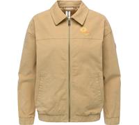 Outdoorjacke RAGWEAR "Melvene Cordy", Damen, Gr. XS (34), sand, Cord, Obermaterial: 98% Baumwolle, 2% Elasthan; Innenfutter: 65% Polyester, 35% Baumwolle, lässig geschnitten hüftlang, ohne Ausschnitt,