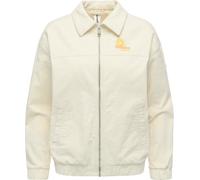 Outdoorjacke RAGWEAR "Melvene Cordy", Damen, Gr. XS (34), weiß, Cord, Obermaterial: 98% Baumwolle, 2% Elasthan. Innenfutter: 65% Polyester, 35% Baumwolle, lässig geschnitten hüftlang, ohne Ausschnitt,