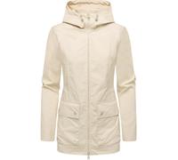 Outdoorjacke RAGWEAR "Monadetta A", Damen, Gr. XXL (44), beige (ecru), Obermaterial: 65% Polyester, 35% Baumwolle. Innenfutter: 100% Polyester, A-Linie Po-bedeckend, hoch geschlossener Ausschnitt, Ärm