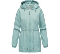Outdoorjacke RAGWEAR "Monadissimo A YOUMODO", Damen, Gr. 4XL (48), blau (aquablau), Obermaterial: 100% Polyester; Innenfutter: 100% Polyester, Basic, gerade Po-bedeckend, hoch geschlossener Ausschnitt
