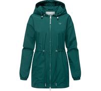 Outdoorjacke RAGWEAR "Monadissimo A YOUMODO", Damen, Gr. XXXL(46), blau (dunkeltürkis), Obermaterial: 100% Polyester; Innenfutter: 100% Polyester, Basic, gerade Po-bedeckend, hoch geschlossener Aussch