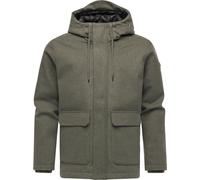 Outdoorjacke RAGWEAR "Mr Them Felt YOUMODO", Herren, Gr. S (48), grün (olivgrün), Obermaterial: 100% Polyester. Innenfutter: 100% Polyester. Wattierung: 100% Polyester, gerade hüftbedeckend, hoch gesc