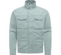 Outdoorjacke RAGWEAR "Murpho", Herren, Gr. M (50), grün (stone blau), Material: 72% Baumwolle, 28% Nylon, gerade hüftbedeckend, hoch geschlossener Ausschnitt, mit Knopf,verstellbar,Ärmel mit Ärmelschl
