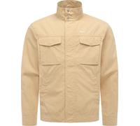 Outdoorjacke RAGWEAR "Murpho", Herren, Gr. XXL (56), beige (sand), Material: 72% Baumwolle, 28% Nylon, gerade hüftbedeckend, hoch geschlossener Ausschnitt, mit Knopf,verstellbar,Ärmel mit Ärmelschlitz