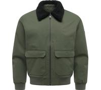 Outdoorjacke RAGWEAR "Newys Y", Herren, Gr. XXL (56), grün (schwarz olive), Obermaterial: 100% Polyester. Innenfutter: 65% Polyester, 35% Baumwolle. Wattierung: 100% Polyester, lässig geschnitten hüft