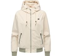 Outdoorjacke RAGWEAR "Nuggeta Summer YOUMODO", Damen, Gr. XL (42), beige (ecru), Obermaterial: 100% Polyester. Innenfutter: 100% Polyester, lässig geschnitten hüftlang, hoch geschlossener Ausschnitt,