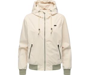 Outdoorjacke RAGWEAR "Nuggeta Summer YOUMODO", Damen, Gr. XS (34), ecru, Obermaterial: 100% Polyester. Innenfutter: 100% Polyester, lässig geschnitten hüftlang, hoch geschlossener Ausschnitt, Ärmel oh