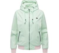 Outdoorjacke RAGWEAR "Nuggeta Summer YOUMODO", Damen, Gr. XXL (44), mint, Obermaterial: 100% Polyester; Innenfutter: 100% Polyester, lässig geschnitten hüftlang, hoch geschlossener Ausschnitt, Ärmel o
