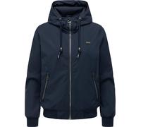 Outdoorjacke RAGWEAR "Nuggeta Summer YOUMODO", Damen, Gr. XXL (44), navy, Obermaterial: 100% Polyester; Innenfutter: 100% Polyester, lässig geschnitten hüftlang, hoch geschlossener Ausschnitt, Ärmel o