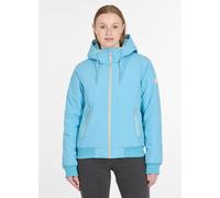 Outdoorjacke RAGWEAR "OGGIE WARM", Damen, Gr. 3XL, blau (cloud), Web, Obermaterial: 100% Polyester, unifarben, hüftlang, elastischer Bund, Jacken Outdoorjacke, Reißverschluss mit Kinnschutz, Kapuze mi