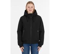 Outdoorjacke RAGWEAR "OGGIE WARM", Damen, Gr. XS, schwarz, Web, Obermaterial: 100% Polyester, unifarben, hüftlang, elastischer Bund, Jacken Outdoorjacke, Reißverschluss mit Kinnschutz, Kapuze mit Kord