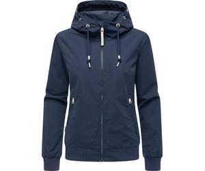Outdoorjacke RAGWEAR "Oggie YOUMODO", Damen, Gr. L (40), blau (dunkelblau), Obermaterial: 100% Polyester. Innenfutter: 100% Polyester, Basic, gerade hüftbedeckend, hoch geschlossener Ausschnitt, Ärmel
