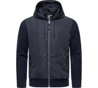 Outdoorjacke RAGWEAR "Ronel", Herren, Gr. S (48), blau (navy), Obermaterial 1: 100% Polyester; Obermaterial 2: 100% Baumwolle; Innenfutter: 100% Polyester; Wattierung: 100% Polyester, gerade hüftbedec