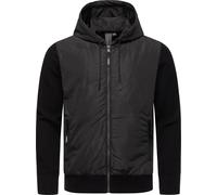 Outdoorjacke RAGWEAR "Ronel", Herren, Gr. XXXL (58), schwarz, Obermaterial 1: 100% Polyester; Obermaterial 2: 100% Baumwolle; Innenfutter: 100% Polyester; Wattierung: 100% Polyester, gerade hüftbedeck