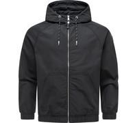 Outdoorjacke RAGWEAR "Roog YOUMODO", Herren, Gr. 5XL (62), schwarz, Obermaterial: 65% Baumwolle, 35% Polyester, Basic, gerade hüftbedeckend, hoch geschlossener Ausschnitt, elastischer Bund, Jacken Out