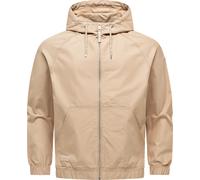 Outdoorjacke RAGWEAR "Roog YOUMODO", Herren, Gr. S (48), sand, Obermaterial: 65% Baumwolle, 35% Polyester, Basic, gerade hüftbedeckend, hoch geschlossener Ausschnitt, elastischer Bund, Jacken Outdoorj