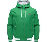Outdoorjacke RAGWEAR "Stewan YOUMODO", Gr. S (48), grün, Obermaterial: 65% Baumwolle, 35% Nylon; Innenfutter: 100% Baumwolle; Ärmelfutter: 100% Polyester, gerade hüftlang, hoch geschlossener Ausschnit