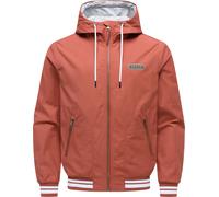 Outdoorjacke RAGWEAR "Stewan YOUMODO", Gr. XXL (56), terra, Obermaterial: 65% Baumwolle, 35% Nylon; Innenfutter: 100% Baumwolle; Ärmelfutter: 100% Polyester, gerade hüftlang, hoch geschlossener Aussch