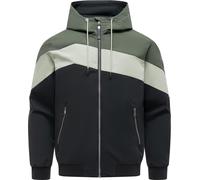 Outdoorjacke RAGWEAR "Stewie Block YOUMODO", Gr. XXL (56), schwarz olive, Obermaterial: 100% Polyester; Futter: 100% Polyester, gerade hüftbedeckend, Ärmel ohne Ärmelschlitz Rippstrickbündchen, Jacken