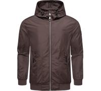 Leichte Übergangsjacke mit Kapuze "Stewie II" Dark Brown XXL