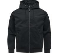 Outdoorjacke RAGWEAR "Stewie Twill YOUMODO", Herren, Gr. L (52), schwarz, Twill, Obermaterial: 100% Polyester; Futter: 100% Polyester, gerade hüftbedeckend, hoch geschlossener Ausschnitt, Ärmel ohne Ä