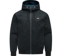 Outdoorjacke RAGWEAR "Stewie Vintage", Herren, Gr. L (52), schwarz, Obermaterial: 100% Baumwolle. Futter: 100% Polyester, gerade hüftbedeckend, hoch geschlossener Ausschnitt, Ärmel ohne Ärmelschlitz R