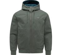 Outdoorjacke RAGWEAR "Stewie Vintage", Herren, Gr. M (50), olivgrün, Obermaterial: 100% Baumwolle. Futter: 100% Polyester, gerade hüftbedeckend, hoch geschlossener Ausschnitt, Ärmel ohne Ärmelschlitz