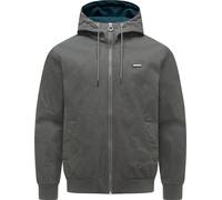 Outdoorjacke RAGWEAR "Stewie Vintage", Herren, Gr. XXXL (58), grau (stein), Obermaterial: 100% Baumwolle. Futter: 100% Polyester, gerade hüftbedeckend, hoch geschlossener Ausschnitt, Ärmel ohne Ärmels