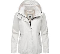 Outdoorjacke RAGWEAR "Sunniva Light", Damen, Gr. XS (34), weiß (sanftes weiß), Obermaterial: 100% Polyester; Innenfutter: 100% Polyester, Basic, lässig geschnitten hüftbedeckend, hoch geschlossener Au
