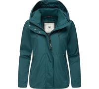Outdoorjacke RAGWEAR "Sunniva Light", Damen, Gr. XXL (44), blau (ocean), Obermaterial: 100% Polyester; Innenfutter: 100% Polyester, Basic, lässig geschnitten hüftbedeckend, hoch geschlossener Ausschni