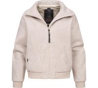 Outdoorjacke RAGWEAR "Toscia", Damen, Gr. XXL (44), beige (ecru), Obermaterial: 100% Polyester; Innenfutter: 100% Polyester; Wattierung: 100% Polyester, oversize hüftbedeckend, hoch geschlossener Auss